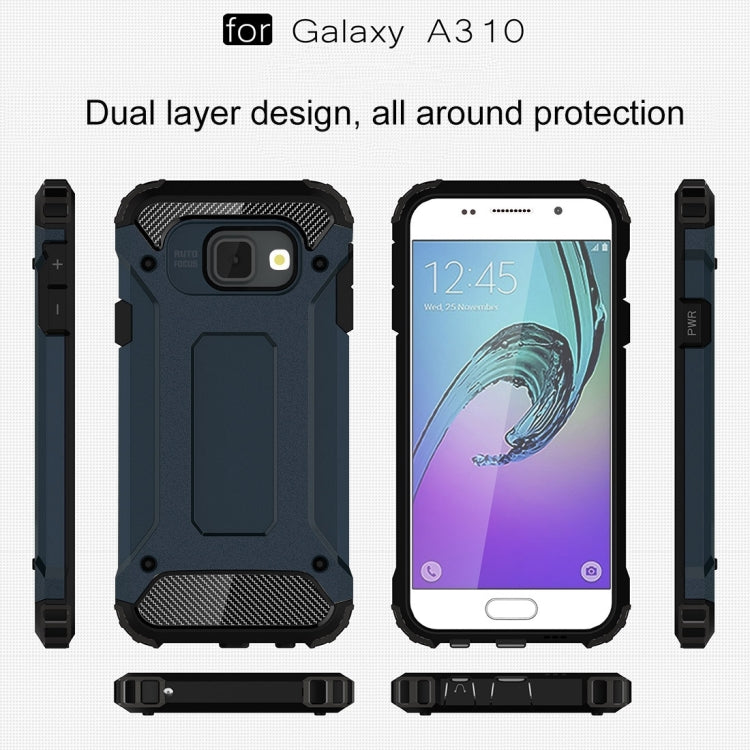 適用於三星 Galaxy A3  / A310 金剛鐵甲殼 TPU PC組合殼