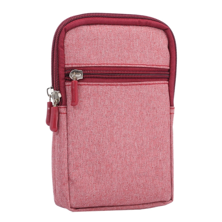 6.3寸以下通用型 牛仔布水洗料休閑掛筆手機套/掛腰包 尺寸：18.0 x 11.0 x 2.5cm