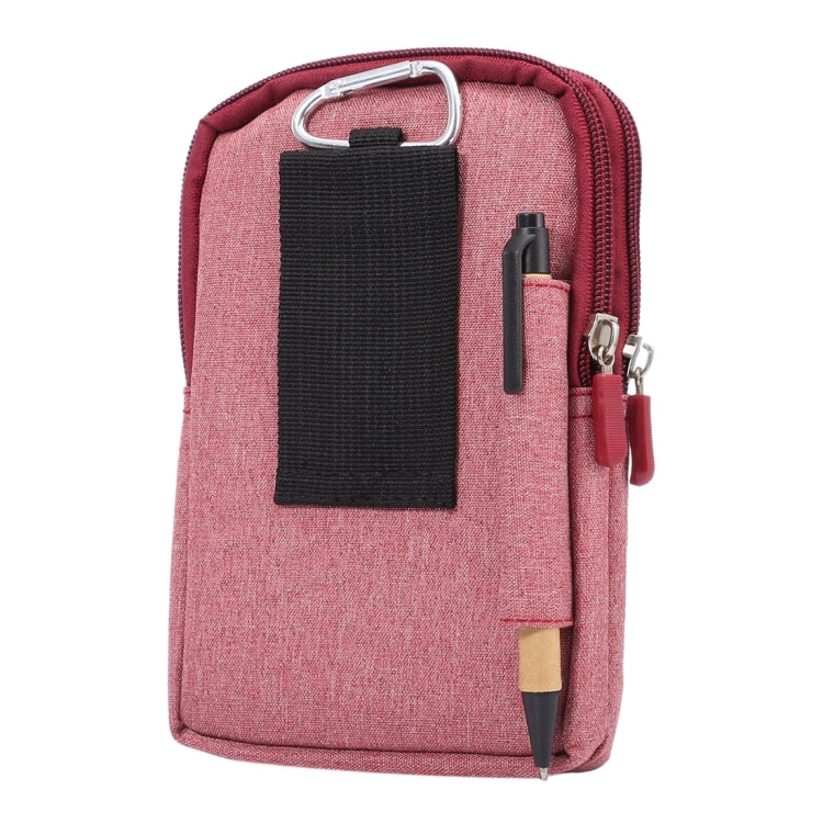 6.3寸以下通用型 牛仔布水洗料休閑掛筆手機套/掛腰包 尺寸：18.0 x 11.0 x 2.5cm