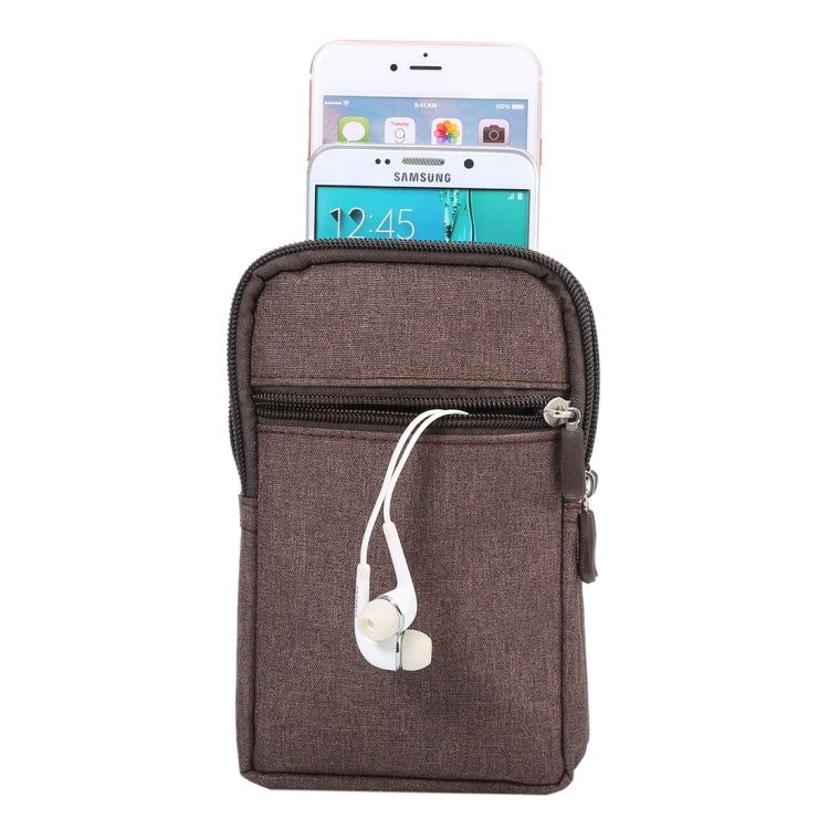 6.3寸以下通用型 牛仔布水洗料休閑掛筆手機套/掛腰包 尺寸：18.0 x 11.0 x 2.5cm