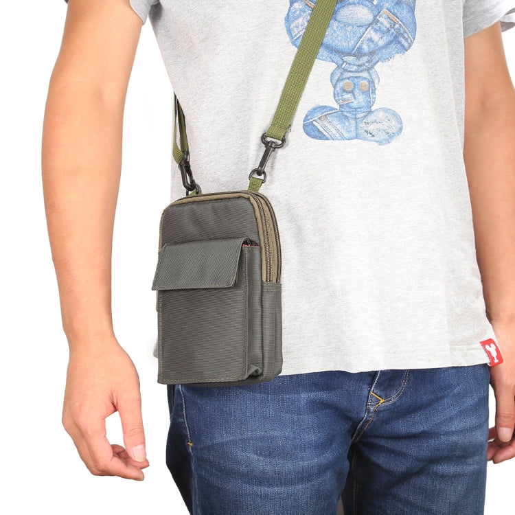 6.4英寸以下通用 掛腰包斜跨包，帶皮帶扣和登上扣