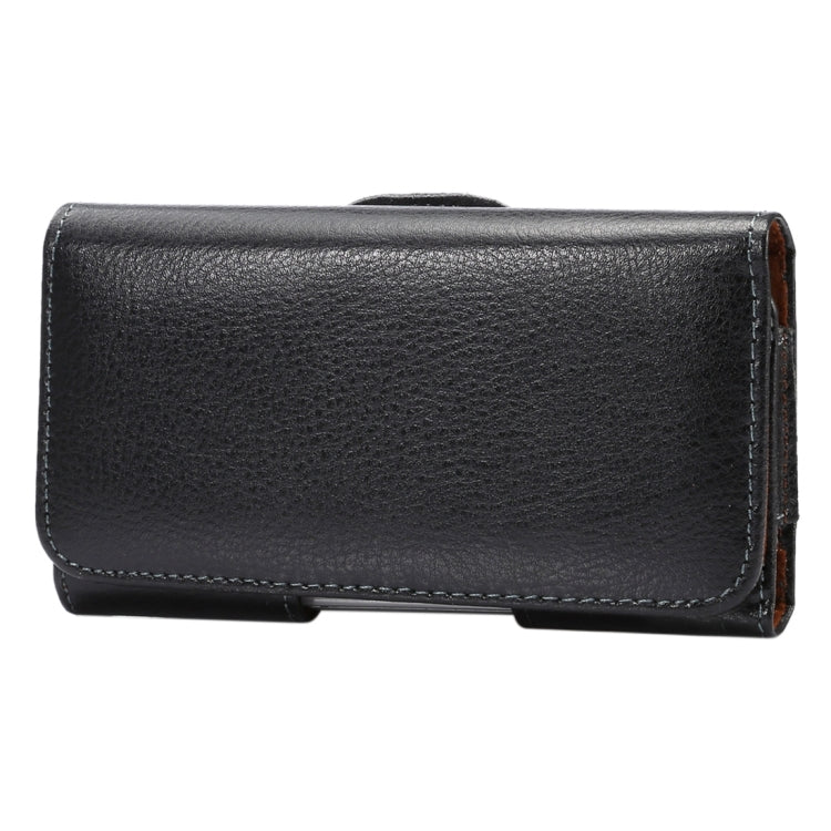 適用於蘋果    iPhone X    & 三星蓋樂士S7 & S6 Edge & S6 & S5, 索尼Xperia Z5 & Z4 & Z3 華為P9 & P8, 等5.2寸相同規模機型通用 皮革荔枝紋可旋轉背夾扣上下開橫套掛腰包