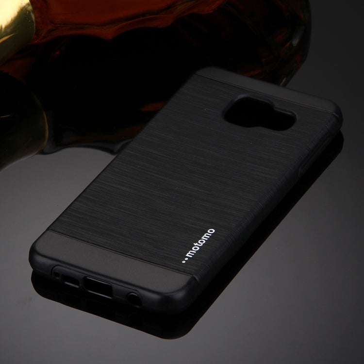 適用於三星蓋樂世 A7  / A710   MOTOMO拉絲紋金屬+TPU保護殼