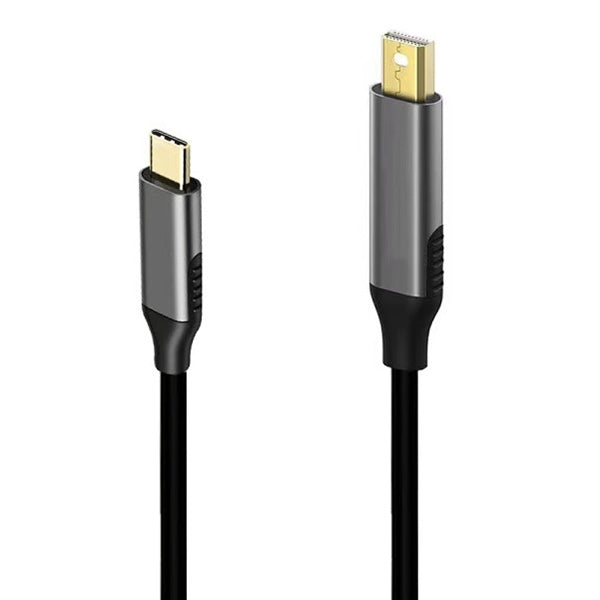Mini DisplayPort 公頭 轉 Type-C公頭轉換線 線長：約1.8m