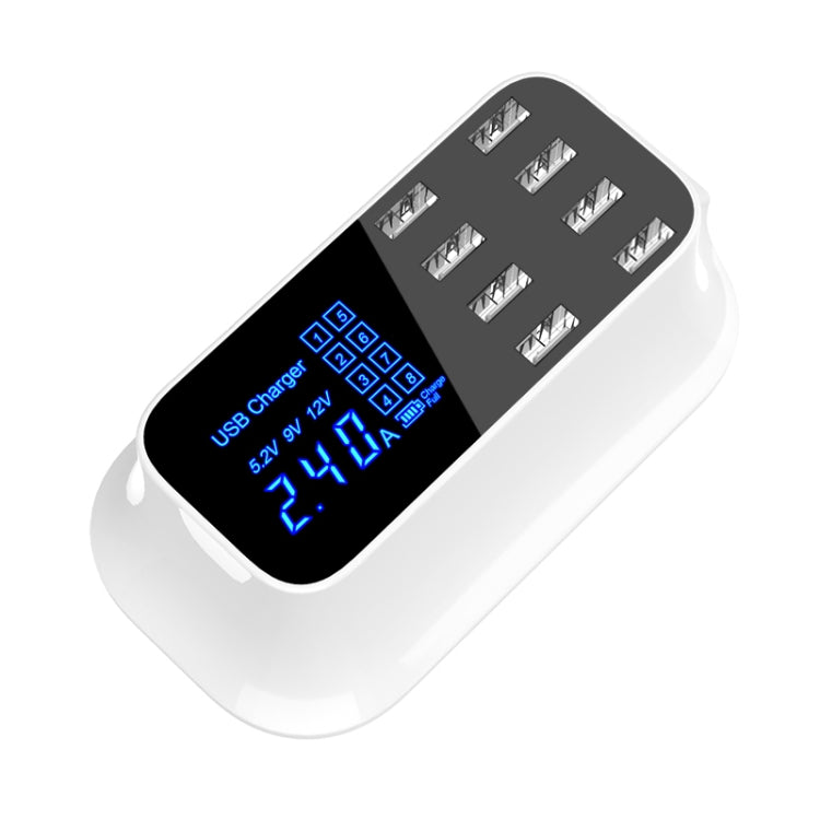 YC-CDA19A 八口USB多功能40W智能數顯快充充電器 英規
