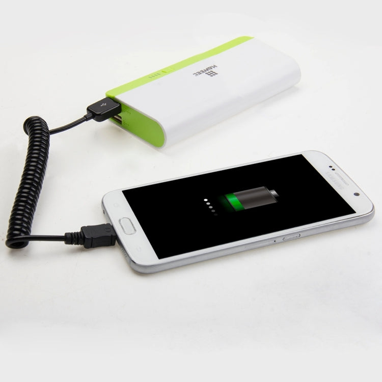 Micro USB 充電數據線 可伸縮捲筒線，捲筒線伸展長度：90厘米