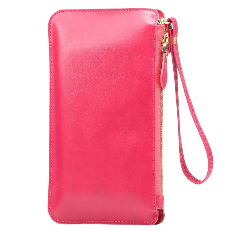 瘋馬紋全觸摸錢包式手提斜挎時尚手機包 華為Mate 8.適用於三星Note 8 Mega 6.3