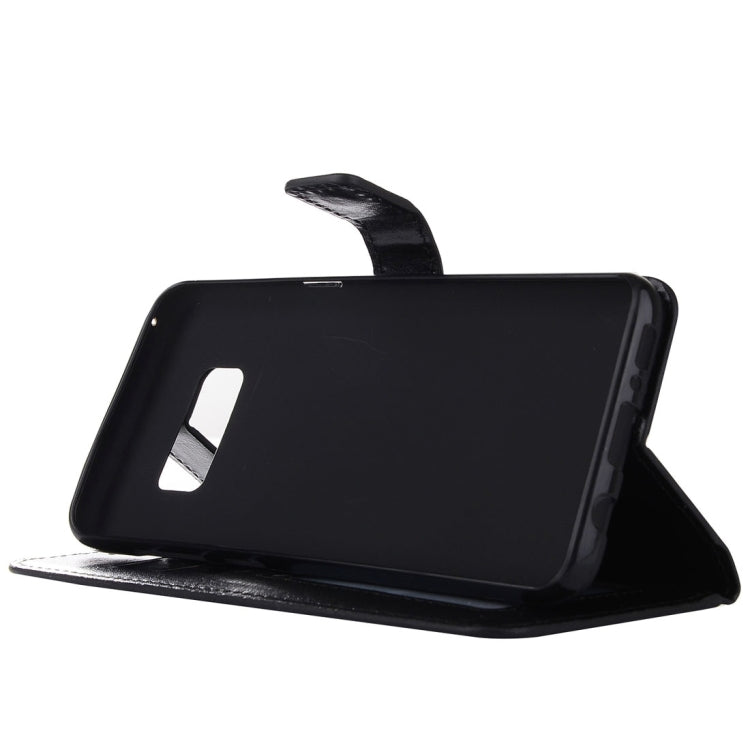 適用於Samsung Galaxy S8 復古瘋馬紋左右翻蓋皮套帶支架&卡槽&錢包&相框