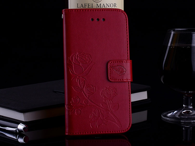 適用於Samsung Galaxy S9 玫瑰壓紋左右翻蓋環保PU皮套 帶支架&卡槽&錢包