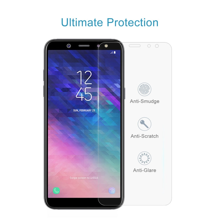 100個裝適用於三星Galaxy A6  0.26mm厚度 9H 2.5D弧邊鋼化玻璃膜