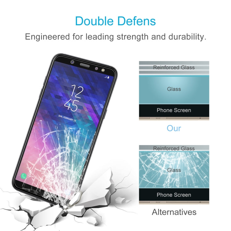 100個裝適用於三星Galaxy A6  0.26mm厚度 9H 2.5D弧邊鋼化玻璃膜
