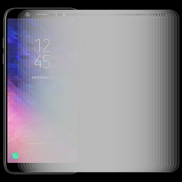 100個裝適用於三星Galaxy A6+   0.26mm厚度 9H 2.5D弧邊鋼化玻璃膜