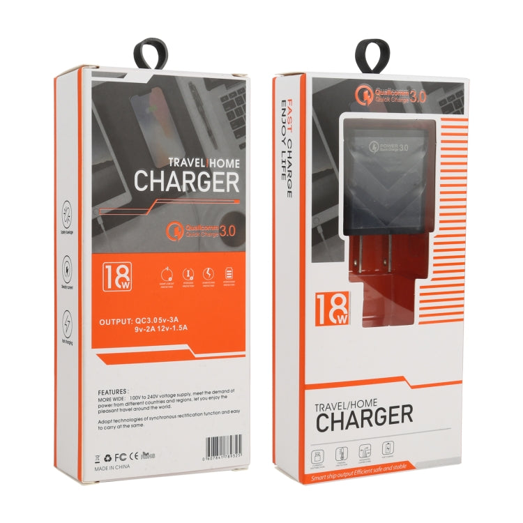 LZ-715 18W QC3.0 USB 單口快速旅行充，美規