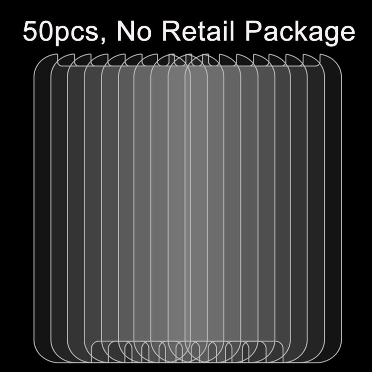 50pcs/裝 適用於三星蓋樂世 A5  / A520 0.26mm厚度 9H表面硬度 2.5D弧邊 非全屏鋼化玻璃保護膜套裝 裸膜