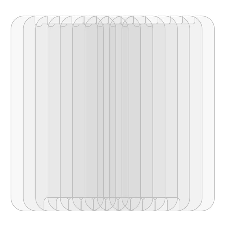 10個/裝 適用於三星蓋樂世 A7  / A720  0.26mm厚度 9H表面硬度 2.5D弧邊 非全屏鋼化玻璃保護膜套裝