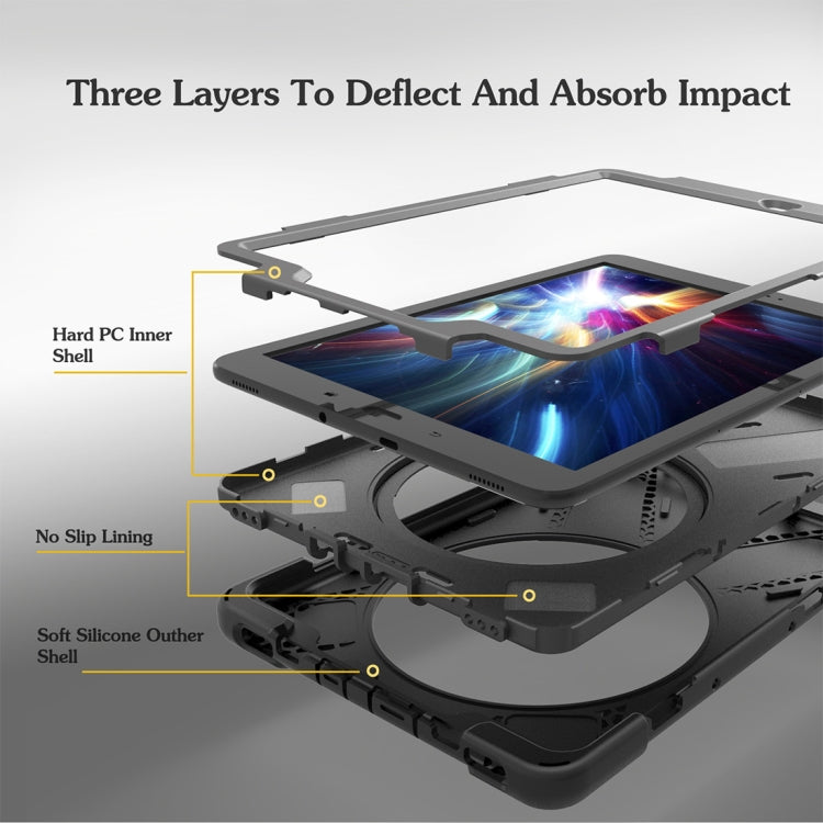 適用於三星Galaxy Tab S3 9.7 inch T820 海賊王平板殼，帶可旋轉支架&手帶