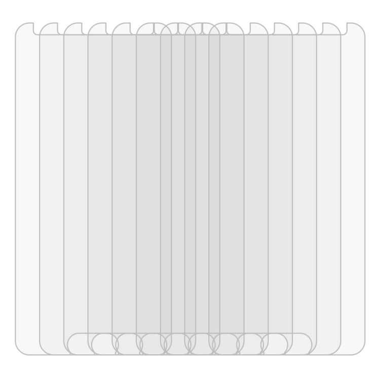 50個/裝 適用於三星蓋樂士 A3  / A320 0.26mm厚度 9H表面硬度 2.5D弧邊 鋼化玻璃保護膜套裝