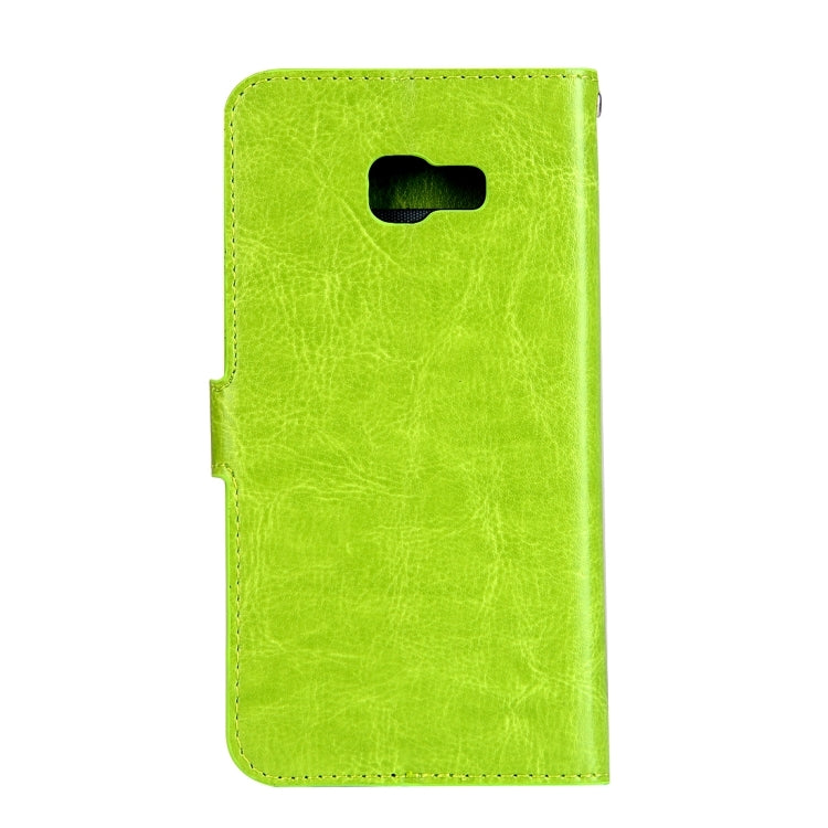 適用於三星蓋樂世 A5  / A520 瘋馬紋左右開皮套 帶支架/卡槽/錢包/相框/手繩/磁扣