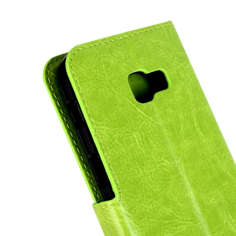 適用於三星蓋樂世 A5  / A520 瘋馬紋左右開皮套 帶支架/卡槽/錢包/相框/手繩/磁扣