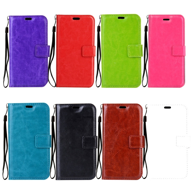 適用於三星蓋樂世 A5  / A520 瘋馬紋左右開皮套 帶支架/卡槽/錢包/相框/手繩/磁扣