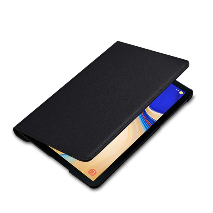 適用於三星Galaxy Tab S4 10.5 T830 / T835 荔枝紋左右開360度旋轉皮套 帶支架