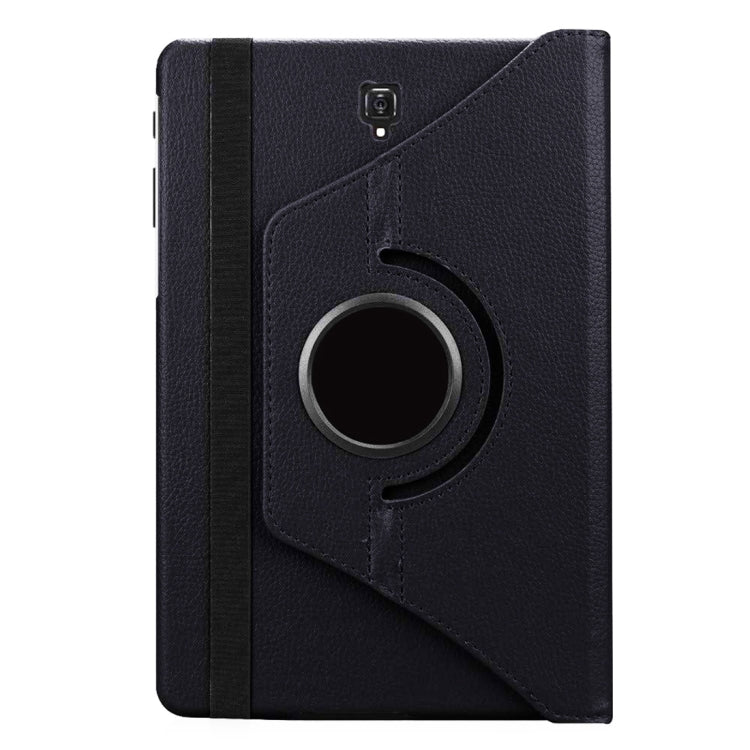 適用於三星Galaxy Tab S4 10.5 T830 / T835 荔枝紋左右開360度旋轉皮套 帶支架