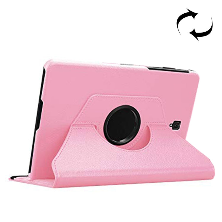 適用於三星Galaxy Tab S4 10.5 T830 / T835 荔枝紋左右開360度旋轉皮套 帶支架