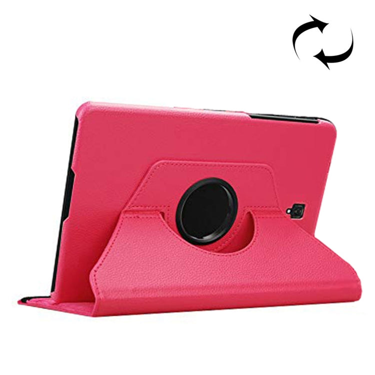 適用於三星Galaxy Tab S4 10.5 T830 / T835 荔枝紋左右開360度旋轉皮套 帶支架