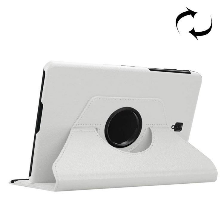 適用於三星Galaxy Tab S4 10.5 T830 / T835 荔枝紋左右開360度旋轉皮套 帶支架