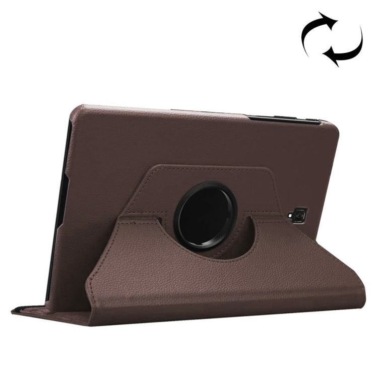 適用於三星Galaxy Tab S4 10.5 T830 / T835 荔枝紋左右開360度旋轉皮套 帶支架