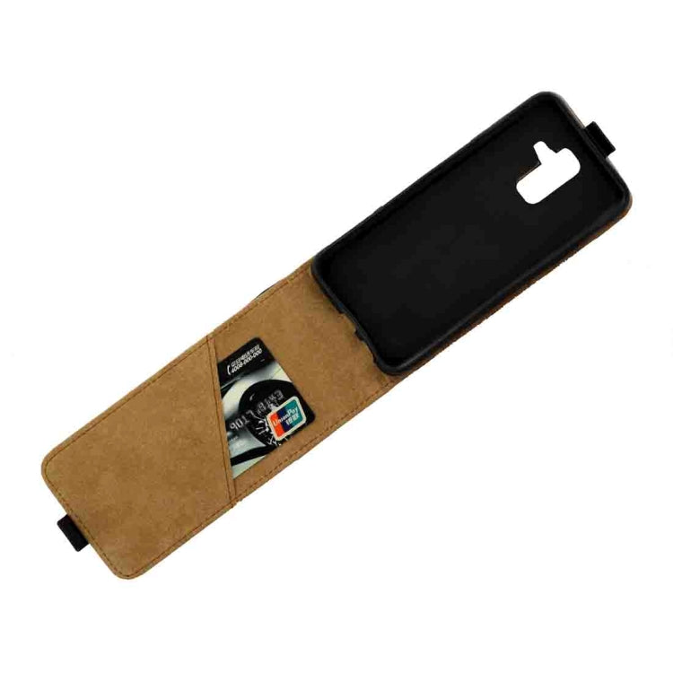 適用於三星 Galaxy A6 Plus  上下開TPU商務皮套 帶卡槽