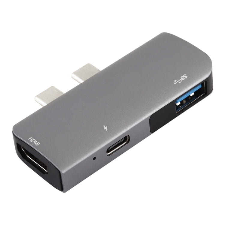 雙Type-C 轉 PD+USB3.0+HDMI多功能擴展塢
