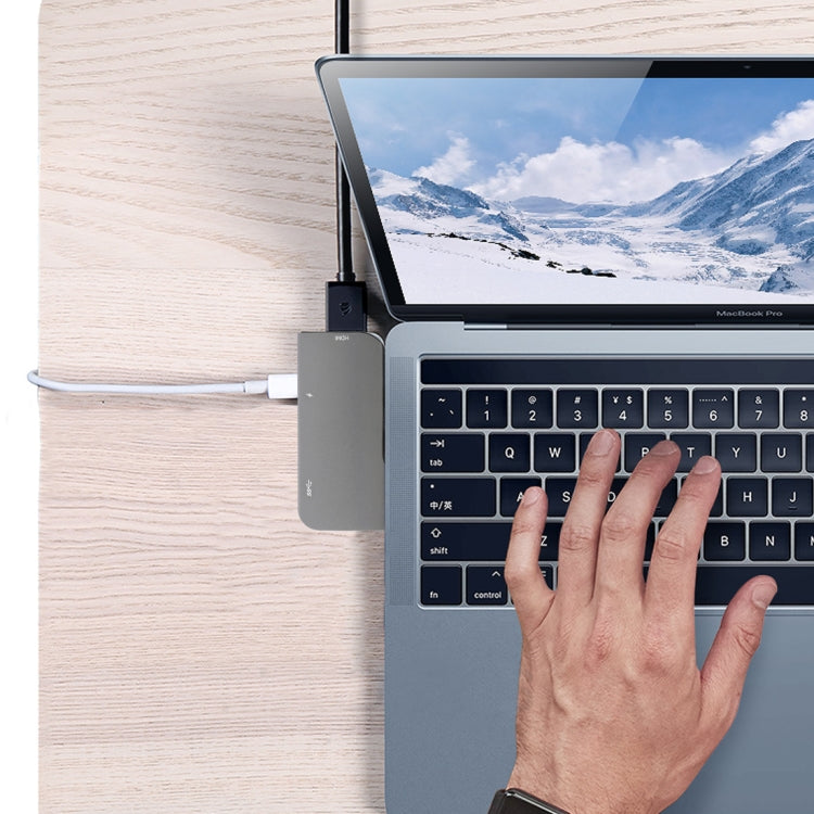 雙Type-C 轉 PD+USB3.0+HDMI多功能擴展塢