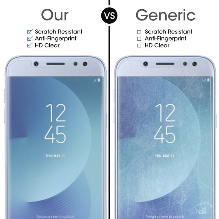 適用於三星 蓋樂世 J5  歐版 0.3mm厚度 1個裝 9H表面硬度 2.5D弧邊 非全屏鋼化玻璃保護膜