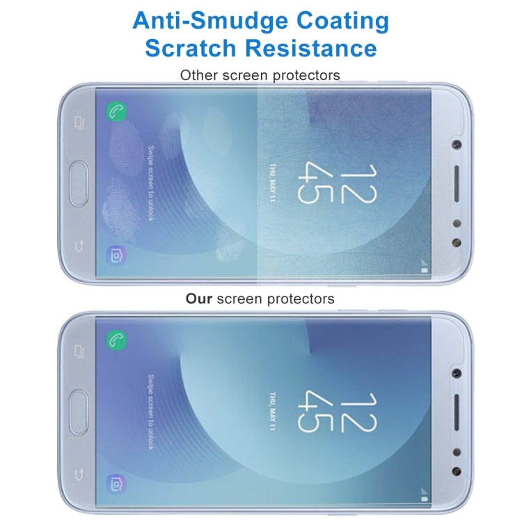 適用於三星 蓋樂世 J5  歐版 0.3mm厚度 1個裝 9H表面硬度 2.5D弧邊 非全屏鋼化玻璃保護膜