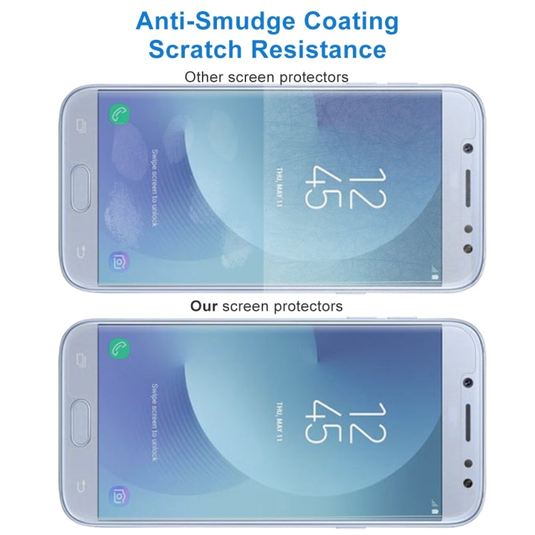 適用於三星 蓋樂世 J5  歐版 0.3mm厚度 2個裝 9H表面硬度 2.5D弧邊 非全屏鋼化玻璃保護膜