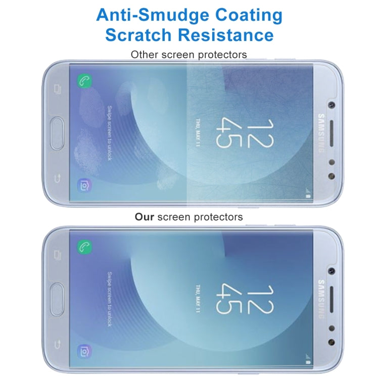 適用於三星 蓋樂世 J5  歐版 0.3mm厚度 10個裝 9H表面硬度 2.5D弧邊 非全屏鋼化玻璃保護膜