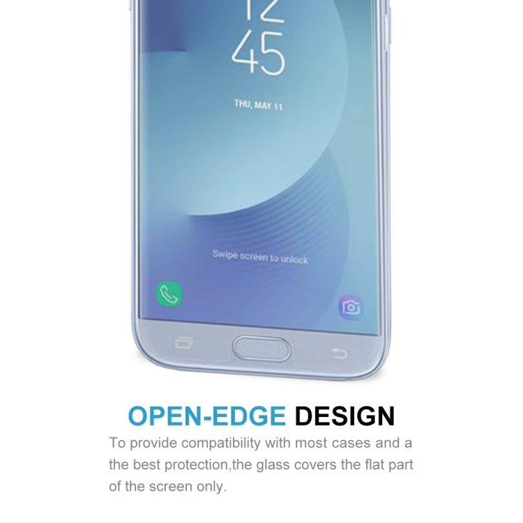 適用於三星 蓋樂世 J5  歐版 0.3mm厚度 50個裝 9H表面硬度 2.5D弧邊 非全屏鋼化玻璃保護膜