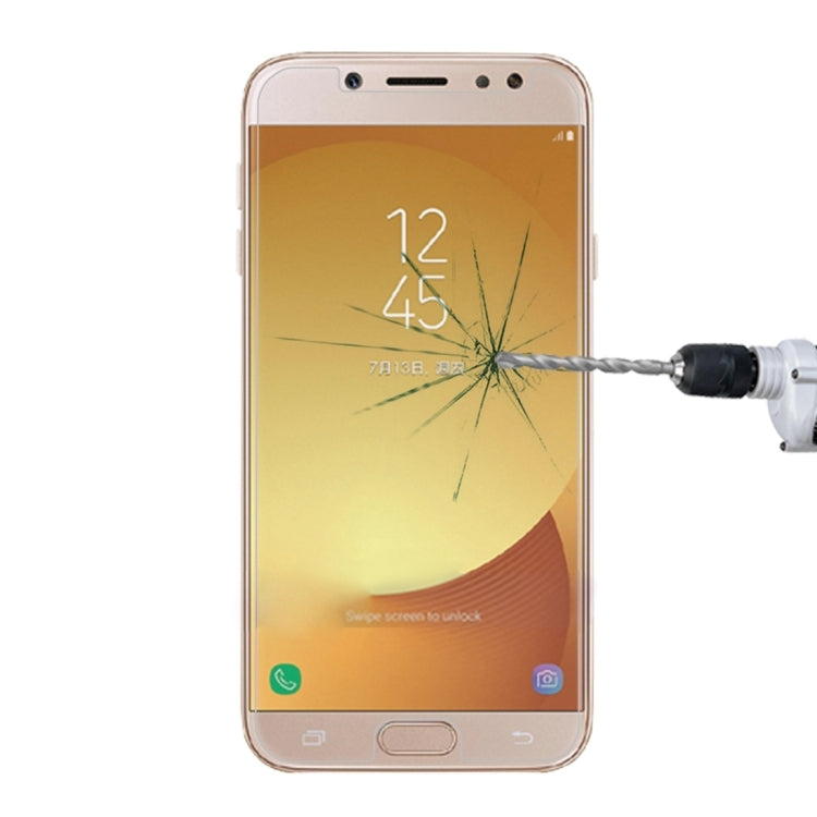 適用於三星 蓋樂世 J7  歐版 0.3mm厚度 1個裝 9H表面硬度 2.5D弧邊 非全屏鋼化玻璃保護膜