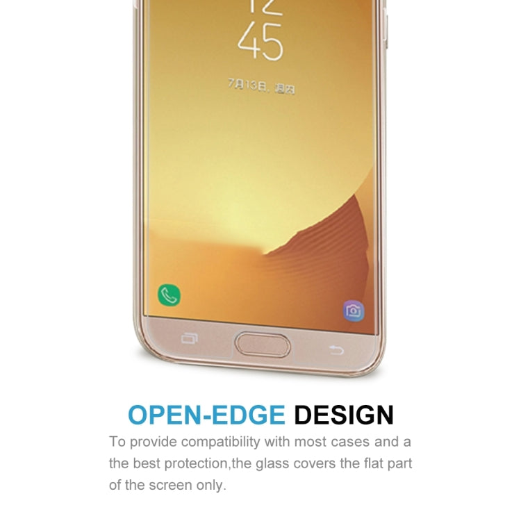 適用於三星 蓋樂世 J7  歐版 0.3mm厚度 2個裝 9H表面硬度 2.5D弧邊 非全屏鋼化玻璃保護膜