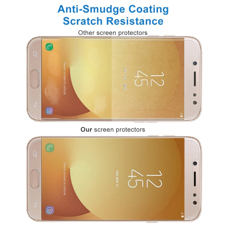 適用於三星 蓋樂世 J7  歐版 0.3mm厚度 2個裝 9H表面硬度 2.5D弧邊 非全屏鋼化玻璃保護膜