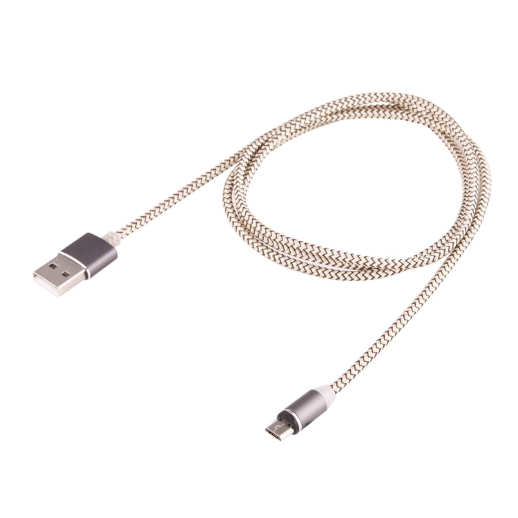 Micro USB to USB 2.0 可360度旋轉 編織線 強磁性充電線，帶LED指示燈，線長: 1米