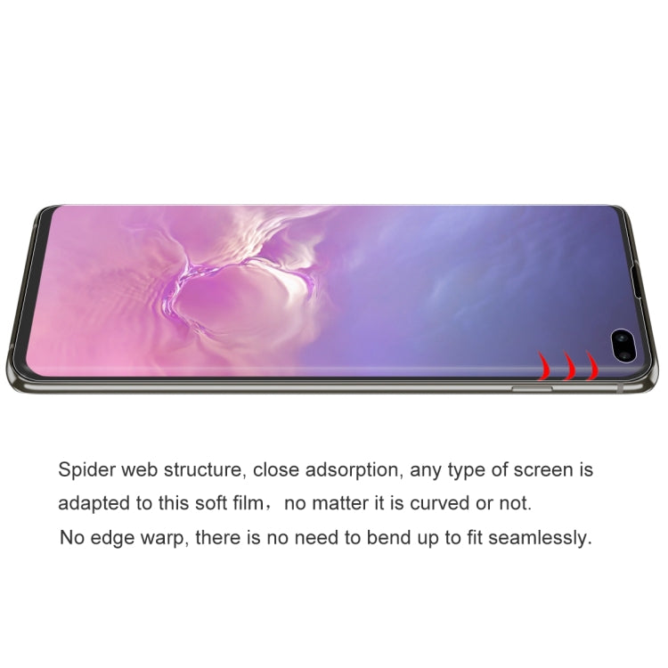 恩凱 草帽王子 適用於三星 蓋樂世S10+ TPU+TPE+PET材質 0.1mm 3D全屏防爆軟膜 水凝膜