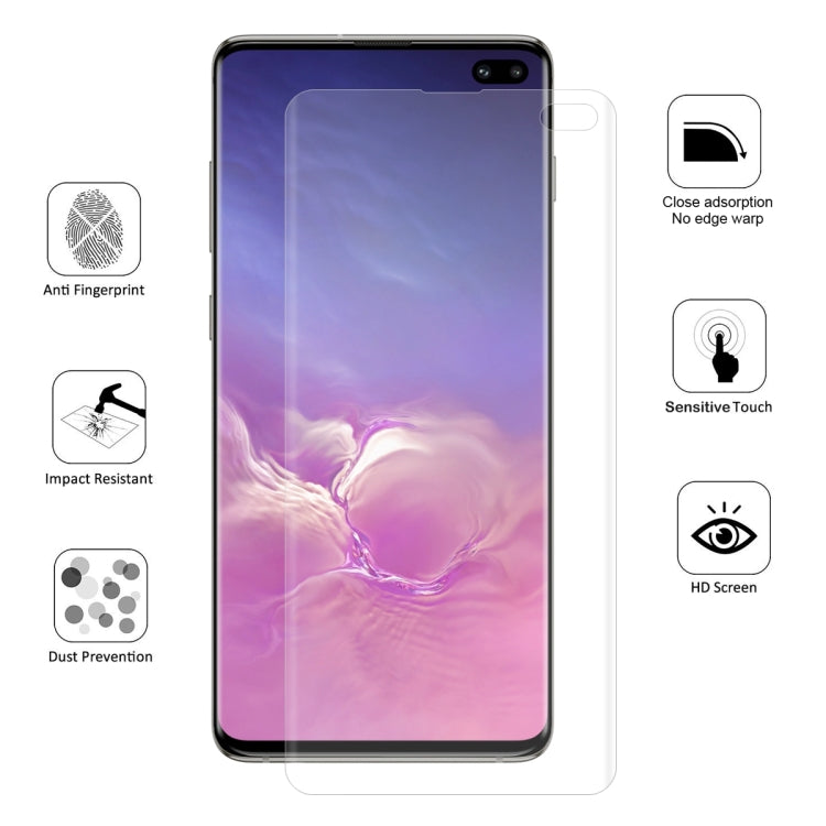 恩凱 草帽王子 適用於三星 蓋樂世S10+ TPU+TPE+PET材質 0.1mm 3D全屏防爆軟膜 水凝膜