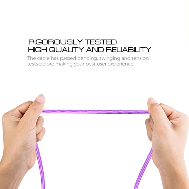 3A  編織線金屬頭 Micro USB轉USB 充電數據線，線長：3m