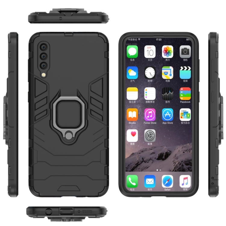 適用於三星 Galaxy A50 PC + TPU磁吸指環支架防摔保護殼