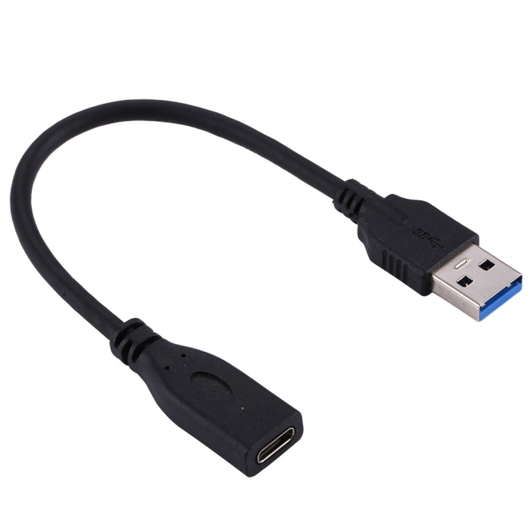 USB 3.0公頭轉Type-C 3.1母頭 適配線，線長：約20厘米