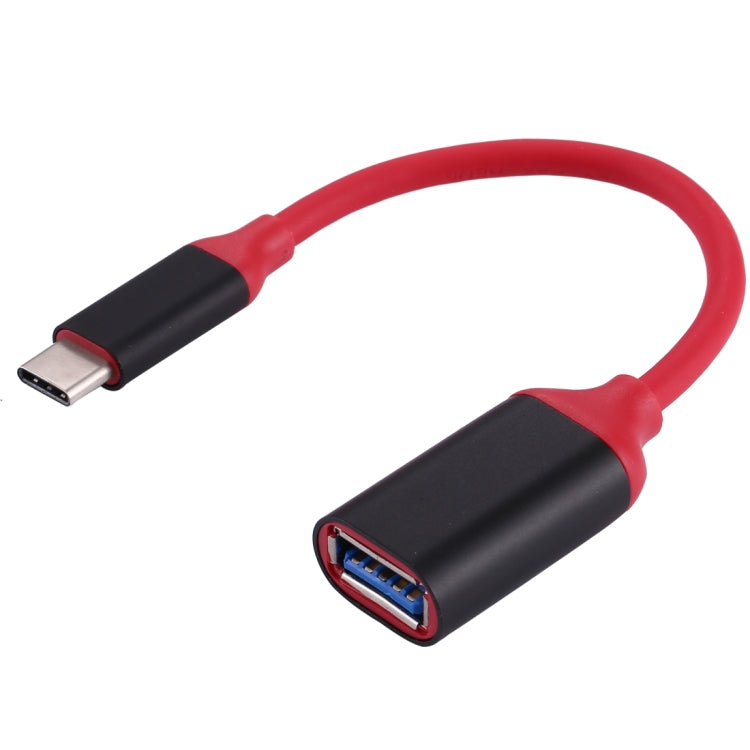 鋁殼雙色模Type-C公轉 USB 3.0母OTG線, 線長約15cm