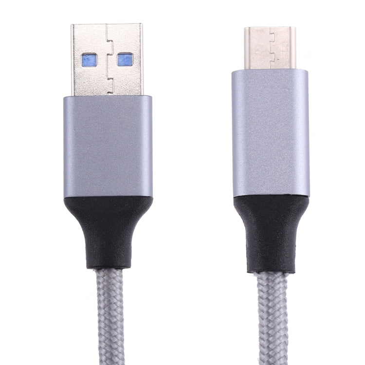 編織線 金屬頭Type-C 3.1 轉 USB3.0 數據線, 線長: 1米