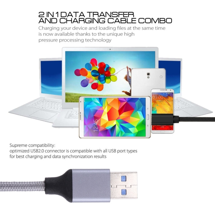 編織線 金屬頭Type-C 3.1 轉 USB3.0 數據線, 線長: 1米